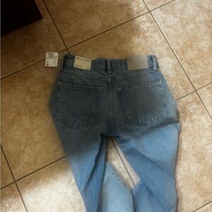 Free People Light Blue Flare & Wide Leg Jeans